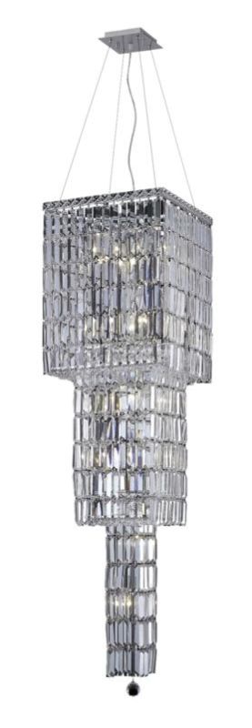 Elegant Lighting 2032G54C Maxim 14-Light Three-Tier Crystal