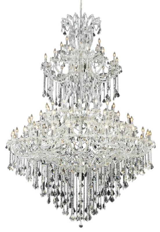 Elegant Lighting 2800G96C Maria Theresa 85-Light Five-Tier Crystal