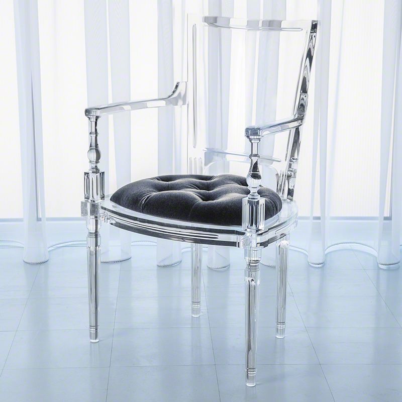  Global Views Marilyn Acrylic Arm Chair Italian Made Acrylic and Mohair Sale $6246.50 ITEM: bci2713551 ID#:3.31172 UPC: 651083311721 : 