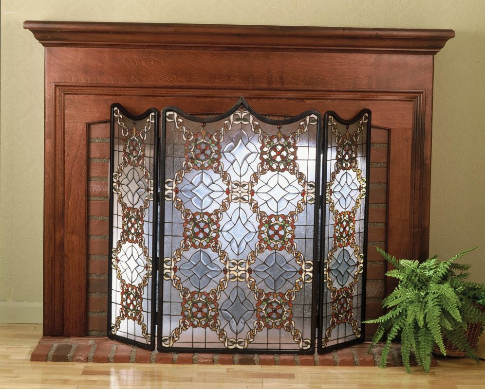  Meyda Tiffany 48092 Stained Glass / Tiffany Fireplace Screen from the Sale $2653.20 ITEM: bci207783 ID#:48092 UPC: 705696480920 : 