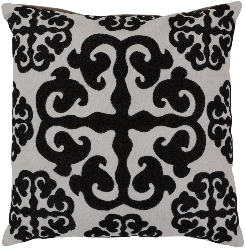 Surya LG-576 Square Indoor Decorative Pillow with Down or Polyester