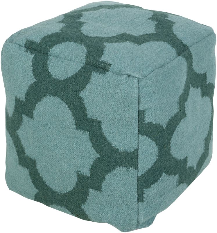 Surya POUF-158 Indoor Pouf from the Surya Poufs collection 18 x 18